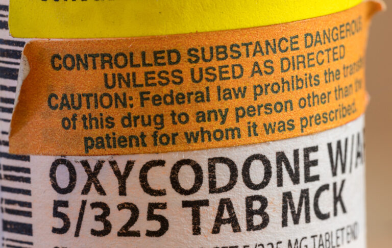 Oxycodone bottle